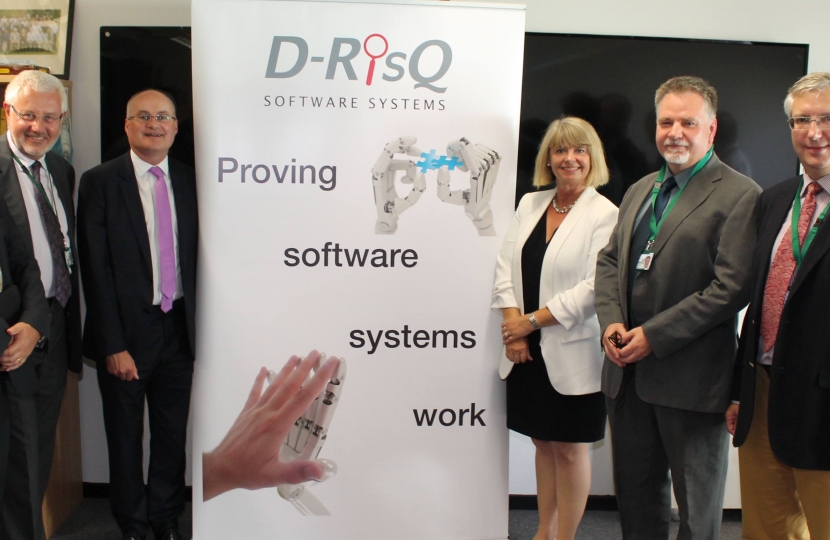 WEST WORCESTERSHIRE MP Harriett Baldwin joined local dignitaries welcoming an innovative software company to Malvern Hills Science Park.