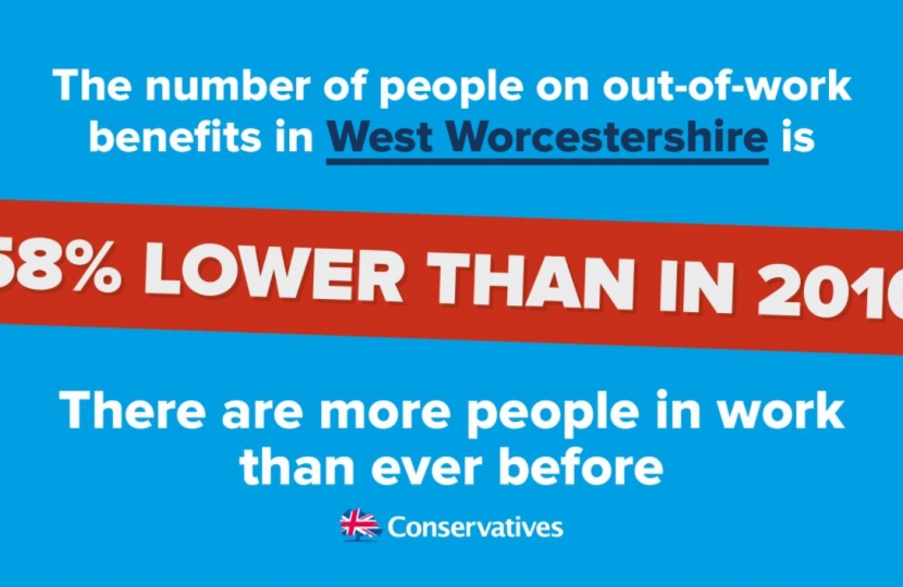 Unemployment in West Worcs. 58% lower than in 2010