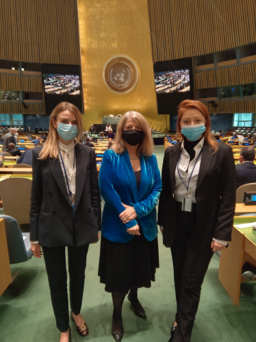 Harriett at The UN